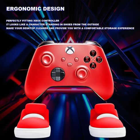 مجموعة أحذية حامل وحدة تحكم الألعاب TXW على شكل أجهزة تحكم Xbox Series X|S وXbox One اللاسلكية (أحمر) in Kuwait