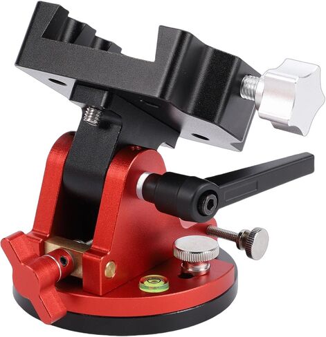 GOWENIC Latitude Adjustment Seat Aluminum Alloy Equatorial Wedge Latitude Base with 1/4", M6, M8 Interfaces, 33.1LB Load Capacity (Red) in Saudi Arabia