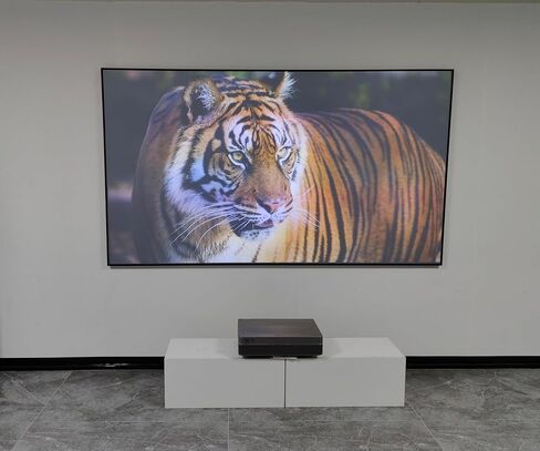 شاشة عرض VJ-BW3 ALR مقاس 150 بوصة لجهاز عرض UST، شاشة عرض مثبتة على الحائط بإطار ثابت، 16:9 4K/8K UHD ثلاثية الأبعاد، هيكل صغير ALR، مثالية للمسرح المنزلي والمكتب وغرفة المؤتمرات in Kuwait