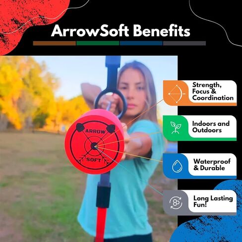 لعبة ArrowSoft Five Spot Pop Out للرماية متعددة اللاعبين للبالغين والأطفال والعائلة بأكملها! in Kuwait