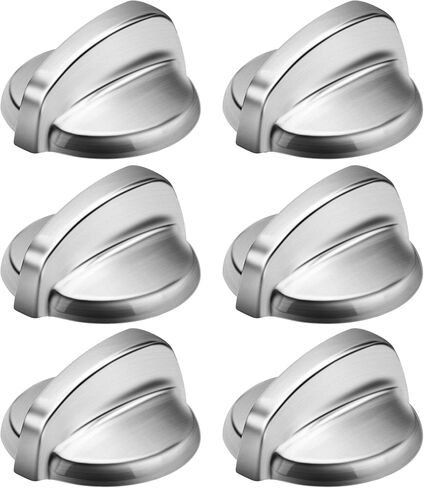 WB03T10325 Heavy Metal Knobs Compatible with Ge Cooktop Burner Stove Knob Replace WB03T10325 2691864 PS3510510 (5 Pack) in Saudi Arabia