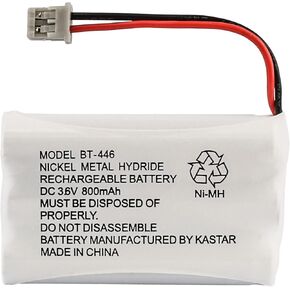 Kastar 4-Pack بطارية Ni-MH 3.6V 800mAh بديلة لـ Uniden TRU99488 TRU99496 TXC146 TXC400 TXC580 TXC-860A TWX955 TWX977 UIP160P UIP165P UIP1868 UIP1868-8 UIP18688 Wham BT-446 BT1005 BBTY0457001 in Kuwait
