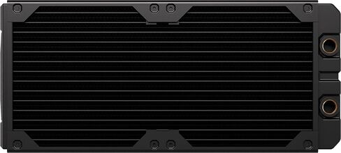 CORSAIR Hydro X Series XR5 420mm V2 Custom Cooling Radiator – Compatible with iCUE Link Fans, 3x140mm Fan Mounts, Screw Protection Plates, G1/4" Threads – Black in Saudi Arabia