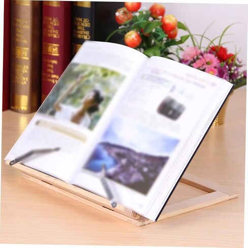 حامل قراءة قابل للطي، حامل كتب خشبي محمول للكتب اللوحية، زاوية ارتفاع قابلة للتعديل لقراءة الطبخ والدراسة in Saudi Arabia