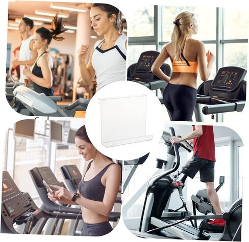 Acrylic Treadmill Magazine Rack for Tablets and E Readers Durable Holder Frame for Exercise Equipment for Reading Books Magazines While Working in Saudi Arabia