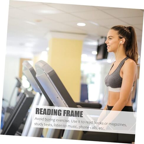 Acrylic Treadmill Magazine Rack for Tablets and E Readers Durable Holder Frame for Exercise Equipment for Reading Books Magazines While Working in Saudi Arabia