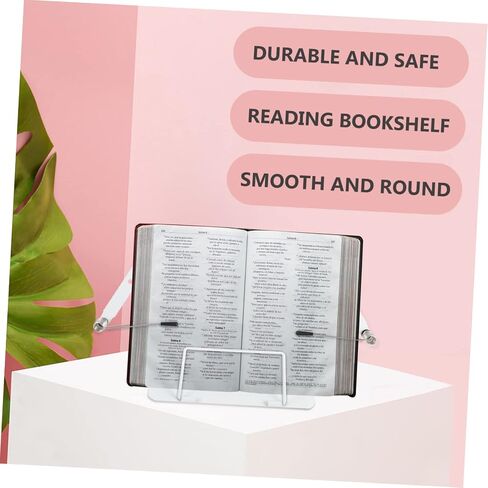 1Pc Adjustable Iron Book Stand Hands Reading Holder for Textbooks Tablets and Music Scores Household Reading Rack Ergonomic Design for Comfortable Viewing in Saudi Arabia