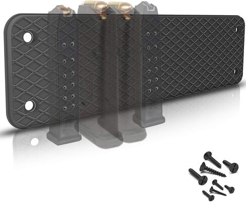 حامل ذخيرة مغناطيسي، مغناطيس مسدس مزدوج الجوانب، تخزين/منظم لمجلة البندقية في الرف، الخزانة، الخزانة، القبو، المكتب، الباب، ملحقات آمنة لمسدس الذخيرة مثبتة على المسدس، وأكواب ومشابك المسدس in Kuwait