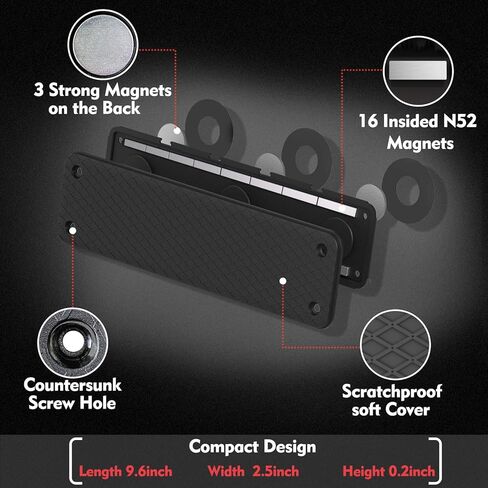 حامل ذخيرة مغناطيسي، مغناطيس مسدس مزدوج الجوانب، تخزين/منظم لمجلة البندقية في الرف، الخزانة، الخزانة، القبو، المكتب، الباب، ملحقات آمنة لمسدس الذخيرة مثبتة على المسدس، وأكواب ومشابك المسدس in Kuwait