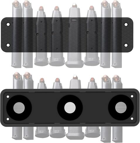 Magnetic Ammunition Holder, Gun Magnet Double Sided,Gun Magazine Storage/Organizer in Shelf, Cabinet, Locker, Vault, Desk,Door, Ammo Gun Safe Accessories Mount for Pistol, Handgun Mags&Clips in Kuwait