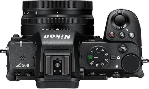 Nikon Z50 II Mirrorless Camera with Z DX 16-50mm f/3.5-6.3 VR and 50-250mm f/4.5-6.3 VR Lens + 128 GB Memory + Extra Battery + Camera Case + Tripod + More (30pc Bundle) (Renewed) in Saudi Arabia