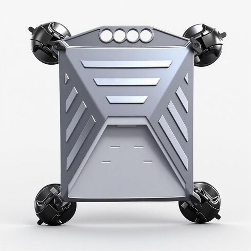 حامل سيارة Magicbox Starlink Mini للسيارة لرحلات الطريق على متن قارب RV، غطاء حماية من السيليكون لجهاز Starlink Mini مع 4 أكواب شفط، غطاء تثبيت على السقف باللون الرمادي in Saudi Arabia