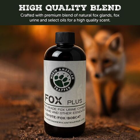 Fox Urine & Fox Plus - بول عالي الجودة 16oz أو مزيج من الغدد والبول والزيت 8oz - قاعدة رائحة Canid ممتازة للاستخدام في الهواء الطلق وإدارة الحياة البرية in Saudi Arabia