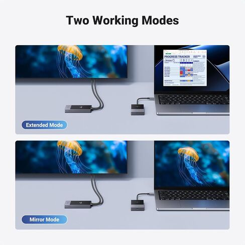 جهاز إرسال UGREEN لاسلكي USB C وجهاز استقبال HDMI من النوع C إلى HDMI 1080P@60 هرتز 5G نقل واي فاي لإخراج الفيديو والصوت من الهاتف/الكمبيوتر/MacBook/الكاميرا/صندوق التلفزيون/DVD إلى التلفزيون/الشاشة (164FT/50m) in Saudi Arabia