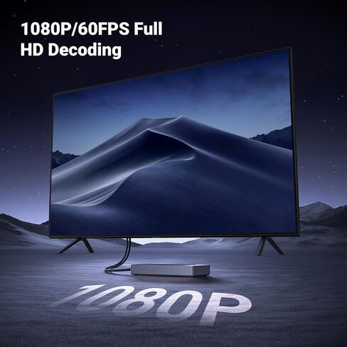 جهاز إرسال UGREEN لاسلكي USB C وجهاز استقبال HDMI من النوع C إلى HDMI 1080P@60 هرتز 5G نقل واي فاي لإخراج الفيديو والصوت من الهاتف/الكمبيوتر/MacBook/الكاميرا/صندوق التلفزيون/DVD إلى التلفزيون/الشاشة (164FT/50m) in Saudi Arabia