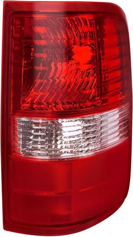 HECASA Right Tail Light Assembly Compatible with 2004-2008 Ford F150 Replacement for FO2800182 5L3Z13405CA Tail Brake Lamp Rear Light Plastic Red Clear Lens Passenger Side in Saudi Arabia