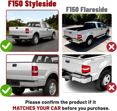 HECASA Right Tail Light Assembly Compatible with 2004-2008 Ford F150 Replacement for FO2800182 5L3Z13405CA Tail Brake Lamp Rear Light Plastic Red Clear Lens Passenger Side in Saudi Arabia