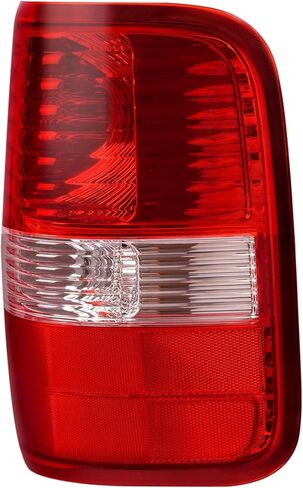 HECASA Right Tail Light Assembly Compatible with 2004-2008 Ford F150 Replacement for FO2800182 5L3Z13405CA Tail Brake Lamp Rear Light Plastic Red Clear Lens Passenger Side in Saudi Arabia