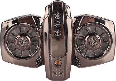 Cell Phone Cooler, Low Noise Dual Core Semiconductor Cooling Fan, Portable Powerful Energy Saving Mobile Phone Radiator for Playing Games Live Streaming in Saudi Arabia