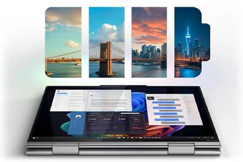كمبيوتر محمول Lenovo ThinkPad X1 2 في 1 الجيل 10 Aura Edition مع معالج Intel Core Ultra 7 258V، وشاشة لمس 14 بوصة OLED 2.8K VRR 30-120 هرتز، و32 جيجابايت LPDDR5X-8533MT/s، و512 جيجابايت SSD، وكاميرا IR 8 ميجابكسل، وWin11Pro in Saudi Arabia