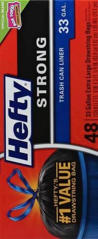 Hefty Strong Large Trash Bags, 33 Gallon, 48 Count in Saudi Arabia