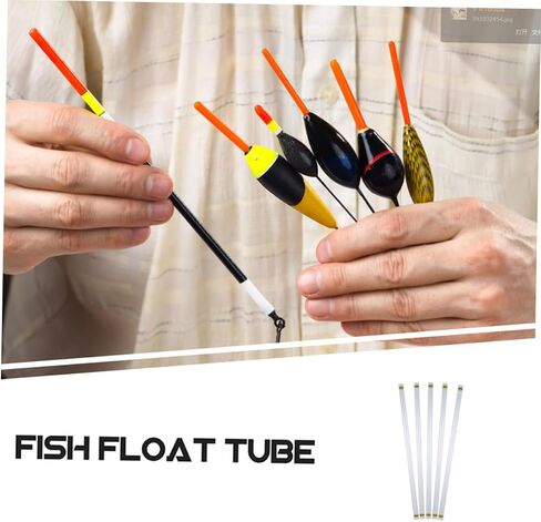 10PCS Transparent Fishing Float Tubes Multi Purpose Floats for Freshwater Saltwater Fishing Essential Tackle Accessory for Anglers in Saudi Arabia