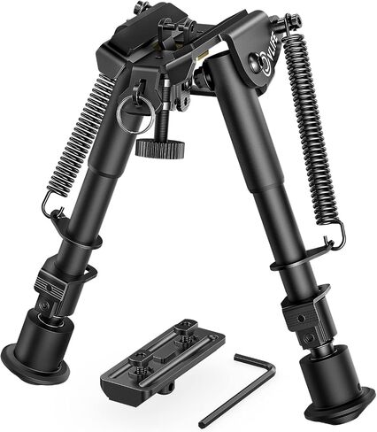 CVLIFE 6-9 Inches Rifle Bipod with Bipod Mount Adapter Compatible with M-Rail Keymod in Saudi Arabia