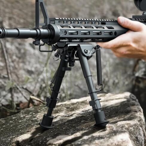CVLIFE 6-9 Inches Rifle Bipod with Bipod Mount Adapter Compatible with M-Rail Keymod in Saudi Arabia
