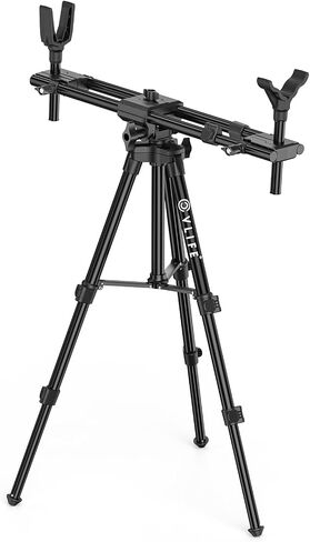 CVLIFE Hunting Rests Shooting Tripod Rifle Hunting Gun Tripod, with Dual Frame and Flexible Orientation, Provide Max Stability for Ground Blinds Shooting Outdoors in Saudi Arabia