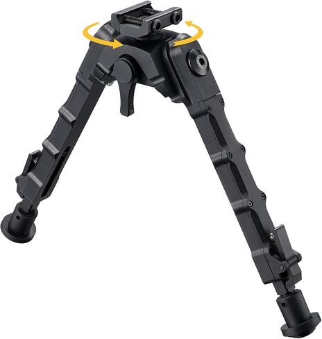CVLIFE Bipods للبنادق، بندقية دوارة قابلة للإمالة، Bipod قابلة للتعديل، تعلق مباشرة الاستقرار لاطلاق النار in Saudi Arabia