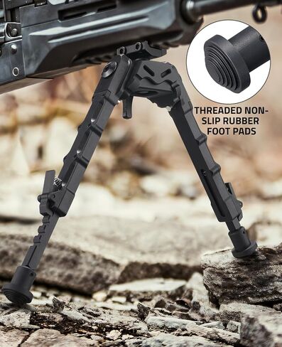 CVLIFE Bipods للبنادق، بندقية دوارة قابلة للإمالة، Bipod قابلة للتعديل، تعلق مباشرة الاستقرار لاطلاق النار in Saudi Arabia