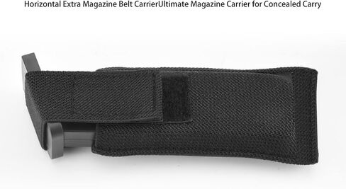 Horizontal Magazine Concealed Carrier,2 Pack Extra Single Pistol Magazine Carrier Pouch with Safety Hook and Loop in Saudi Arabia