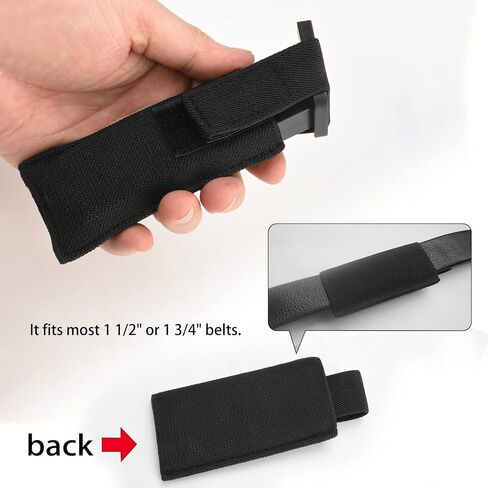 Horizontal Magazine Concealed Carrier,2 Pack Extra Single Pistol Magazine Carrier Pouch with Safety Hook and Loop in Saudi Arabia