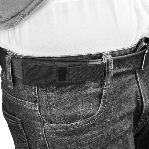 Horizontal Magazine Concealed Carrier,2 Pack Extra Single Pistol Magazine Carrier Pouch with Safety Hook and Loop in Saudi Arabia