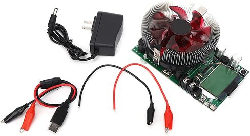 Battery Capacity Tester, USB Battery Load Tester Module, 185W 20A Adjustable Electronic Load in Saudi Arabia