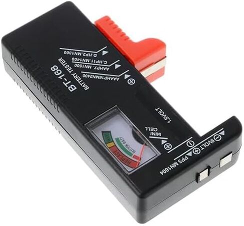 1 حزمة اختبار البطارية، (لا يتطلب بطارية للتشغيل) مدقق البطارية العالمي لبطاريات AA/AAA/C/D / 9V / 1.5V خلية زر المنزلية اختبار مستوى عمر البطارية مقياس مراقبة الطاقة in Saudi Arabia