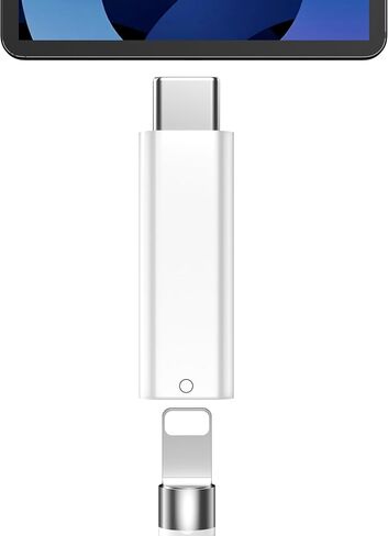 محول USB C إلى قلم رصاص الأول لجهاز iPad A16 الجيل الحادي عشر والجيل العاشر، نوع C ذكر إلى محول شاحن Lightning أنثى لقلم Apple الجيل الأول، موصل زوج بلوتوث لiPencil 1 in Kuwait