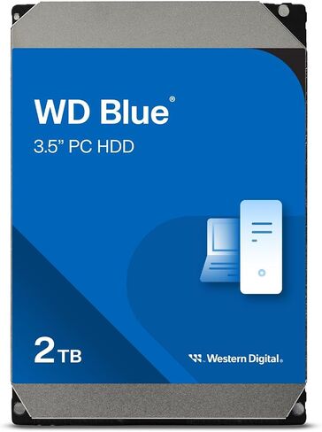 Western Digital 2TB WD Blue PC Internal Hard Drive HDD - 5400 RPM, SATA 6 Gb/s, 64 MB Cache, 3.5" - WD20EARZ (Renewed) in Saudi Arabia