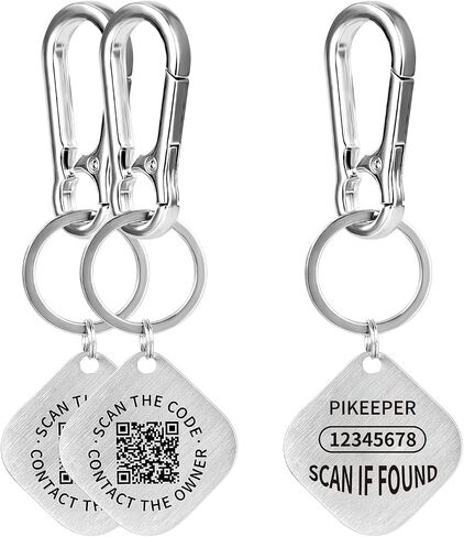 Smart QR Code Keychain Tags - Location Display on Scan, Easy Lost & Found with Reward Option in Saudi Arabia