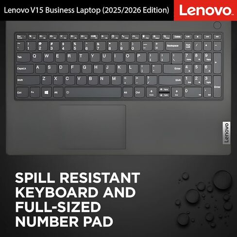 Lenovo 2026 New V15 Business and Student Laptop، Ryzen 3 7000-Series (يتفوق على Intel i5-1235U)، ذاكرة الوصول العشوائي 16 جيجابايت، 512 جيجابايت SSD، شاشة 15.6 بوصة FHD، تصميم نحيف للغاية، عمر بطارية طويل، Windows 11 Pro، WOWPC in Saudi Arabia
