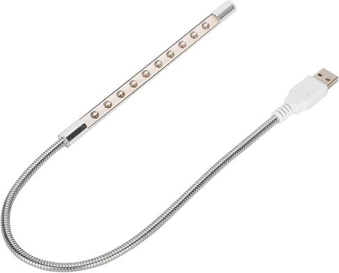 USB Laptop Keyboard Light, 10LED Low Power Consumption Portable Night Light with USB Interface for Computer Use in Saudi Arabia