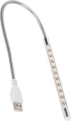 USB Laptop Keyboard Light, 10LED Low Power Consumption Portable Night Light with USB Interface for Computer Use in Saudi Arabia