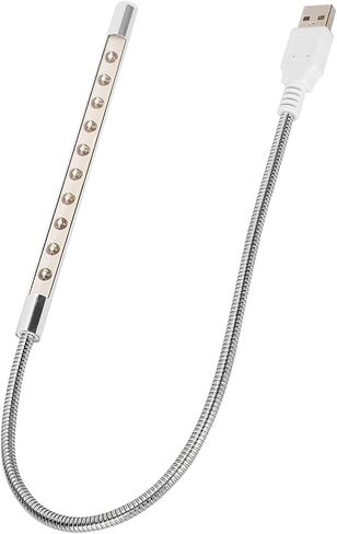 USB Laptop Keyboard Light, 10LED Low Power Consumption Portable Night Light with USB Interface for Computer Use in Saudi Arabia