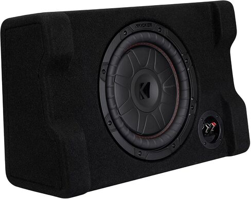 Kicker 52CVTDF102 CVTDF 10" Sub Down Firing Enclosure w/ 400 Watt Amp Bundle (Includes Bass Knob) in Saudi Arabia
