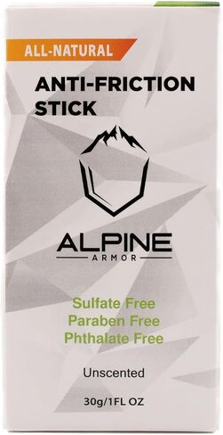 Anti-Friction Stick, All-Natural, Unscented, 1 FL OZ, Sulfate Free, Paraben Free, Phthalate Free, Anti-Chafing Protection in Saudi Arabia