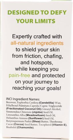 Anti-Friction Stick, All-Natural, Unscented, 1 FL OZ, Sulfate Free, Paraben Free, Phthalate Free, Anti-Chafing Protection in Saudi Arabia