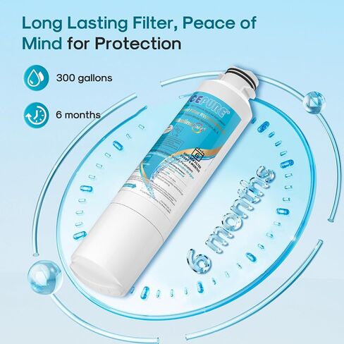 ICEPURE DA29-00020B Samsung Refrigerator Water Filter Replacement for DA29-00020A/B, HAF-CIN/EXP, RF28HFEDBSR, RF263BEAESR, RF263TEAESG, RF28HDEDBSR, HAF-CIN, RF4287HARS,RF4267HARS ,DA97-08006A 3PACK in Saudi Arabia