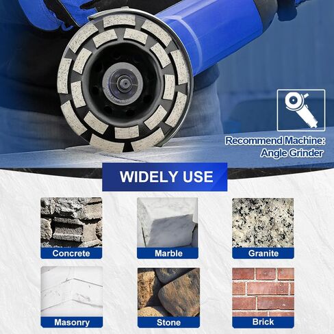 SHDIATOOL 4-1/2 Inch Turbo Row Diamond Grinding Cup Wheel for Concrete Granite Marble Masonry Brick Fits 7/8 Inch-5/8 Arbor Grit40/50 in Saudi Arabia