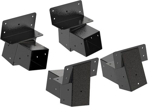 BeneLabel 4Pack 4x4 Compound Angle Brackets Heavy Duty Deer Stand Bracket Hunting Blind Brackets for Tree House, Swing Set, Observation Platform, Deers Station, Picnic Table, Play Sets in Saudi Arabia