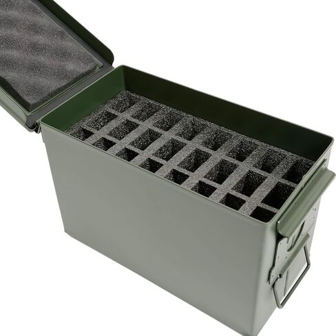 Aolamegs 24 حامل مجلات .50 Cal Ammo Can Foam (مقطع مسبقًا، رغوة من الدرجة العسكرية) in Kuwait